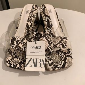 Zara Snakeskin style sandal